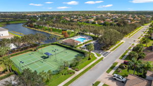 Aerial Tennis Courts