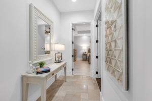 Hallway leading to the Primary Suite.
