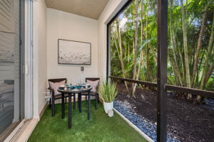 Screened-in lanai view off of Primary Suite.