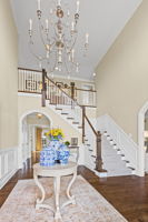 Vaulted ceiling foyer