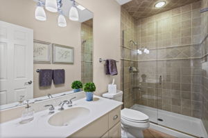 First floor full bathroom