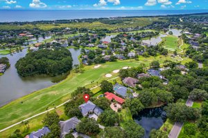 Aerial with Fairway & Water Views