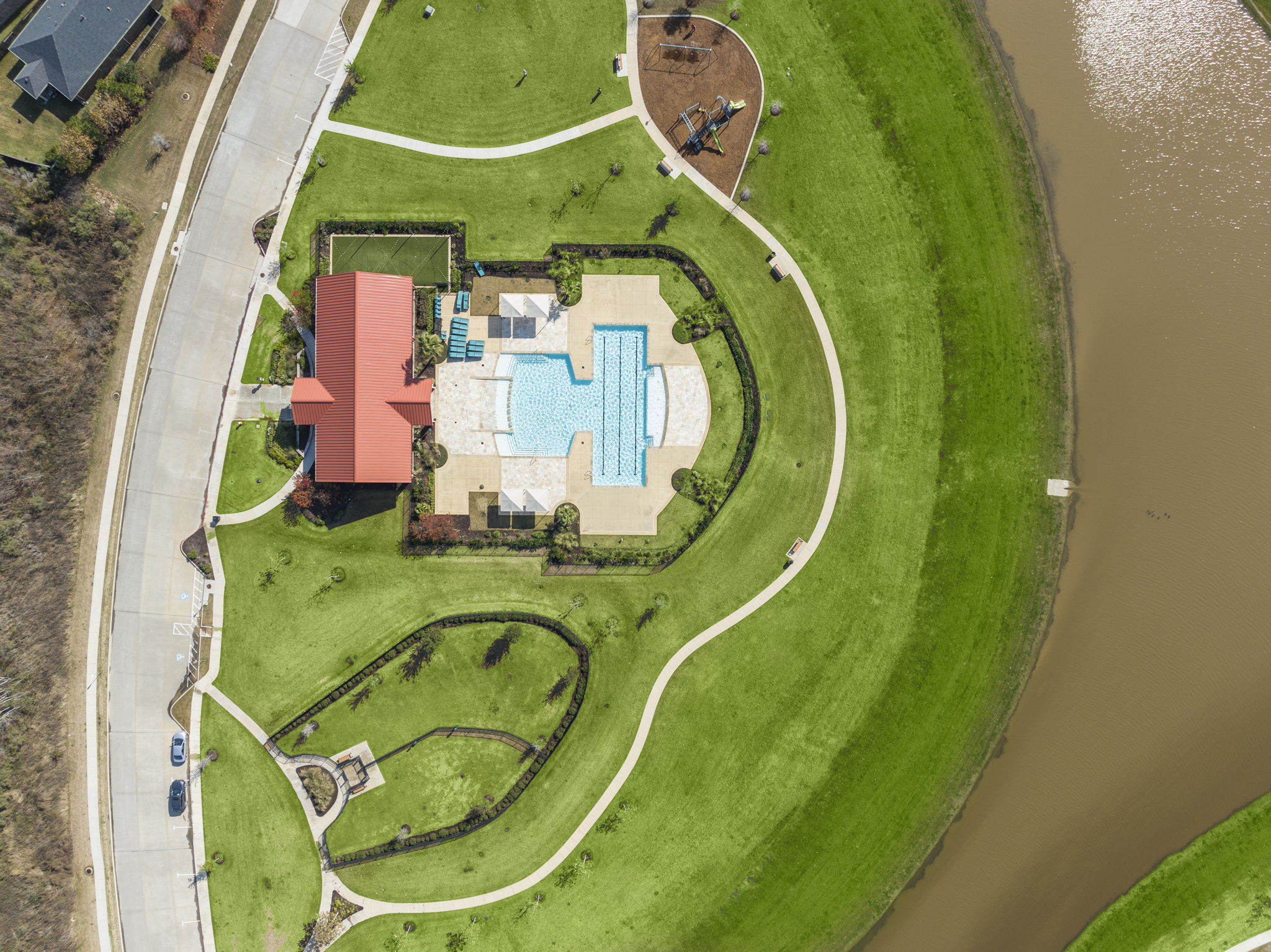 Aerial of Pool