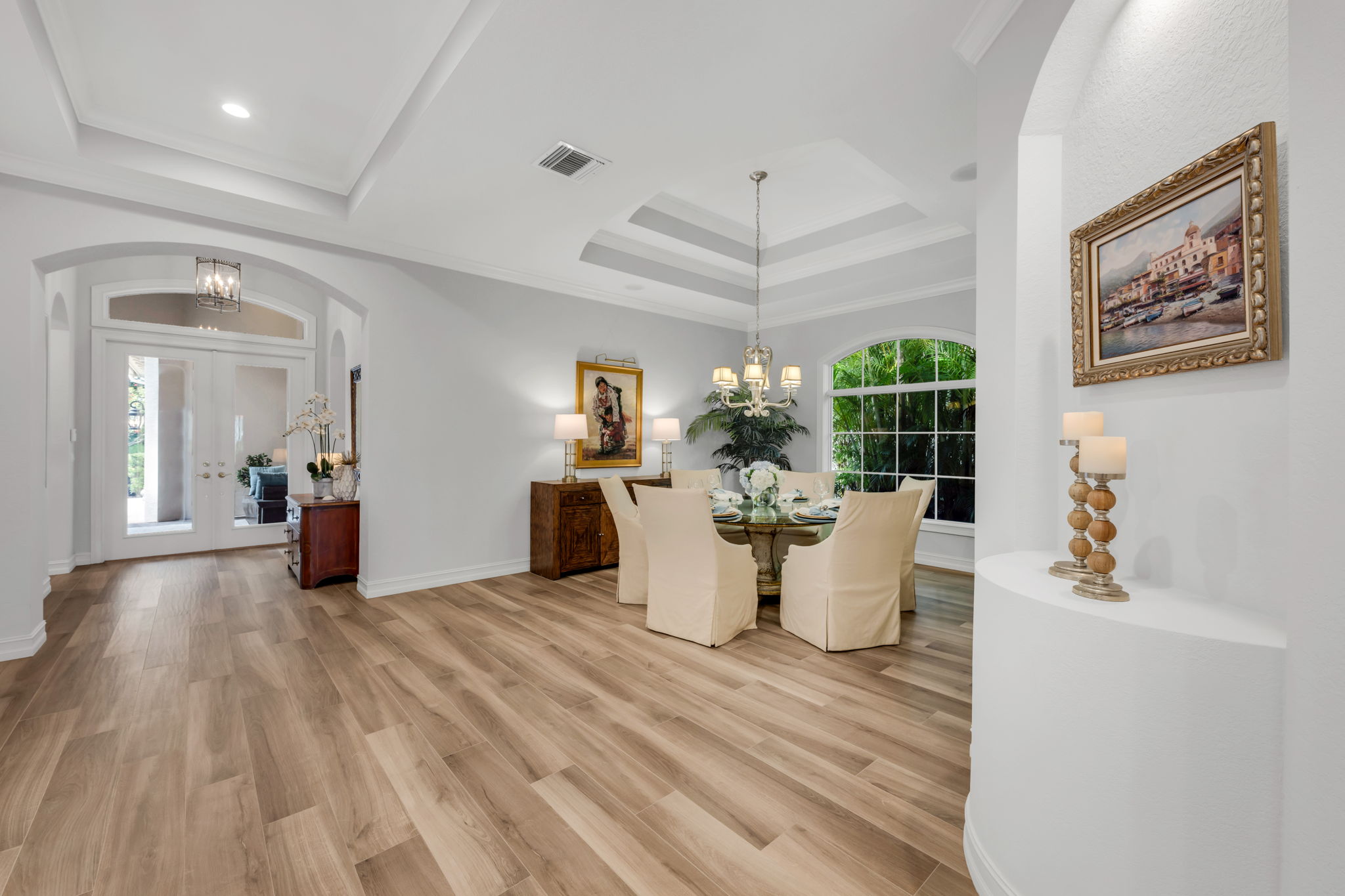 Another view point of the formal dining room, looking towards the front of the home.