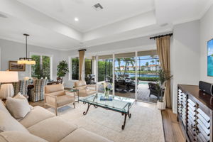 The family room has spectacular views to the exterior....