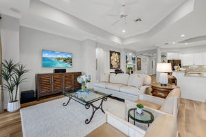 The view from the family room looking towards the front of the home.