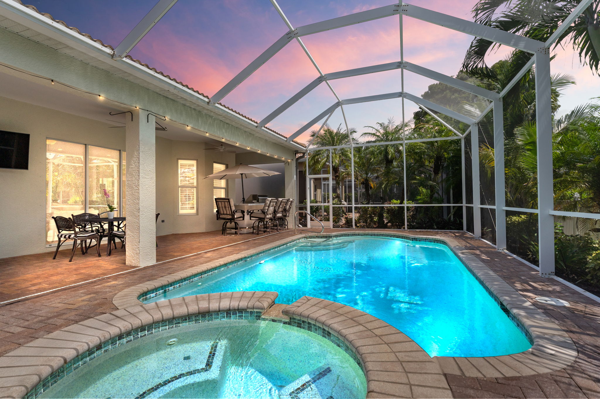 Twilight Pool and Spa