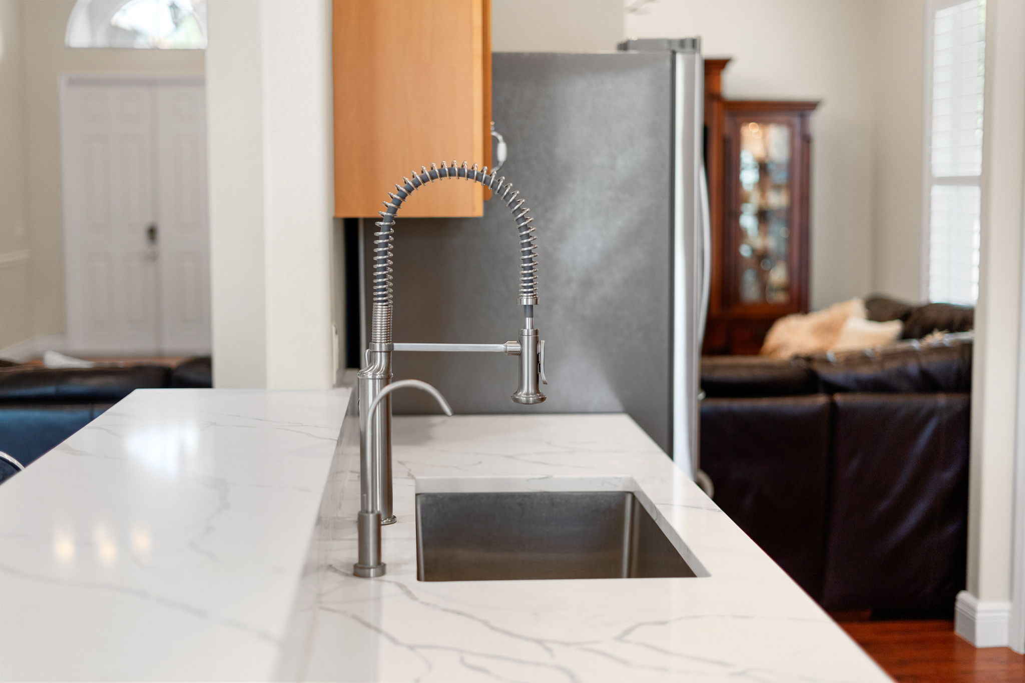 Kitchen Sink and Faucet Close-Up
