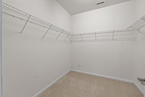 upper level bedroom walk-in closet