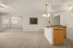 Lower Level Family Room w Wet Bar