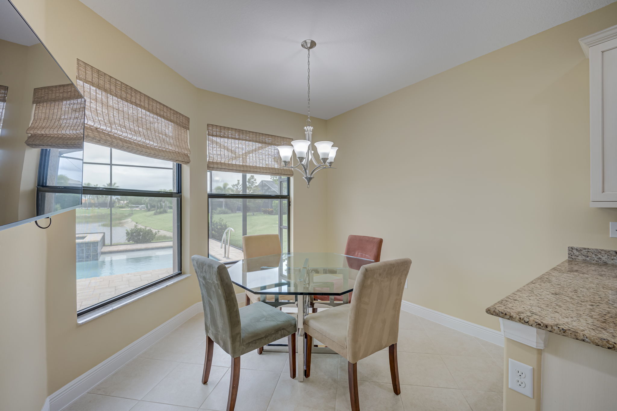 Breakfast Nook Overlooking Your Private Waterfront Oasis