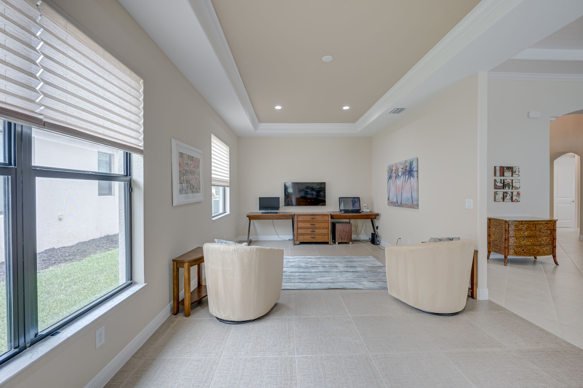 Flexible Living Space Ideal for a Home Office, Den or Formal Dining Room
