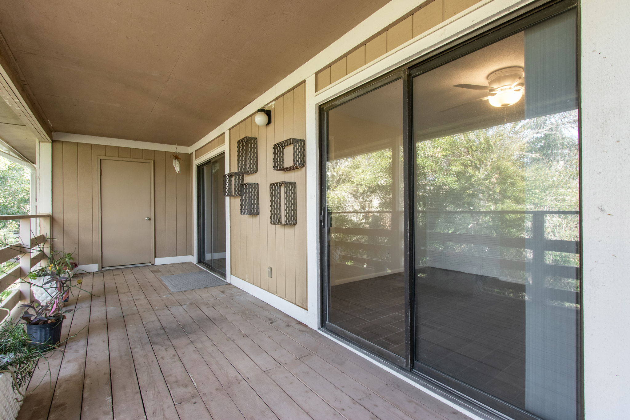 Balcony with Storage.