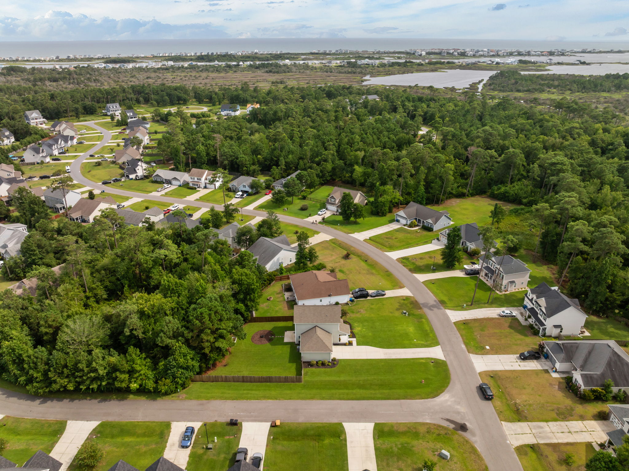 Aerial of 233 Marsh Haven