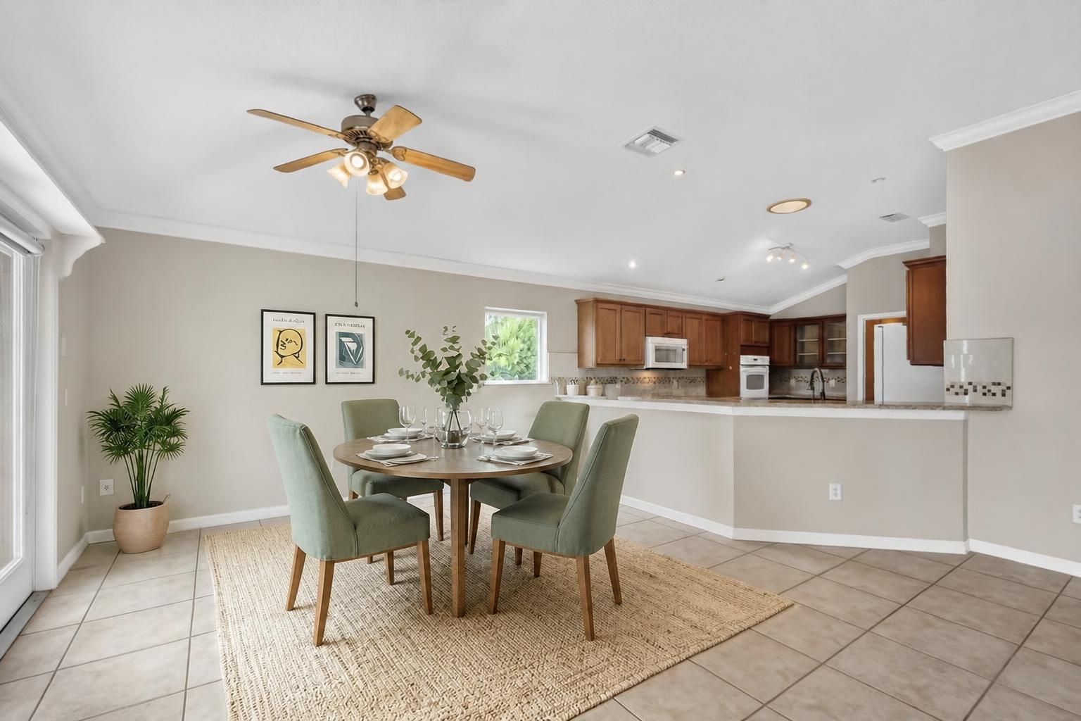 Kitchen and Dinette-Virtually Staged