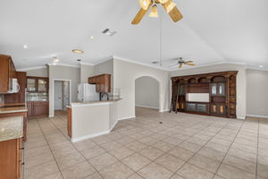 Kitchen, Dinette, and Living Room