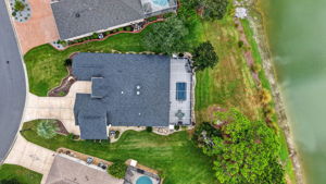 Aerial Side Elevation with Waterfront Views