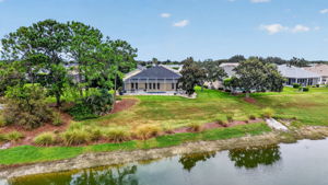 Aerial Rear Elevation with Waterfront Views