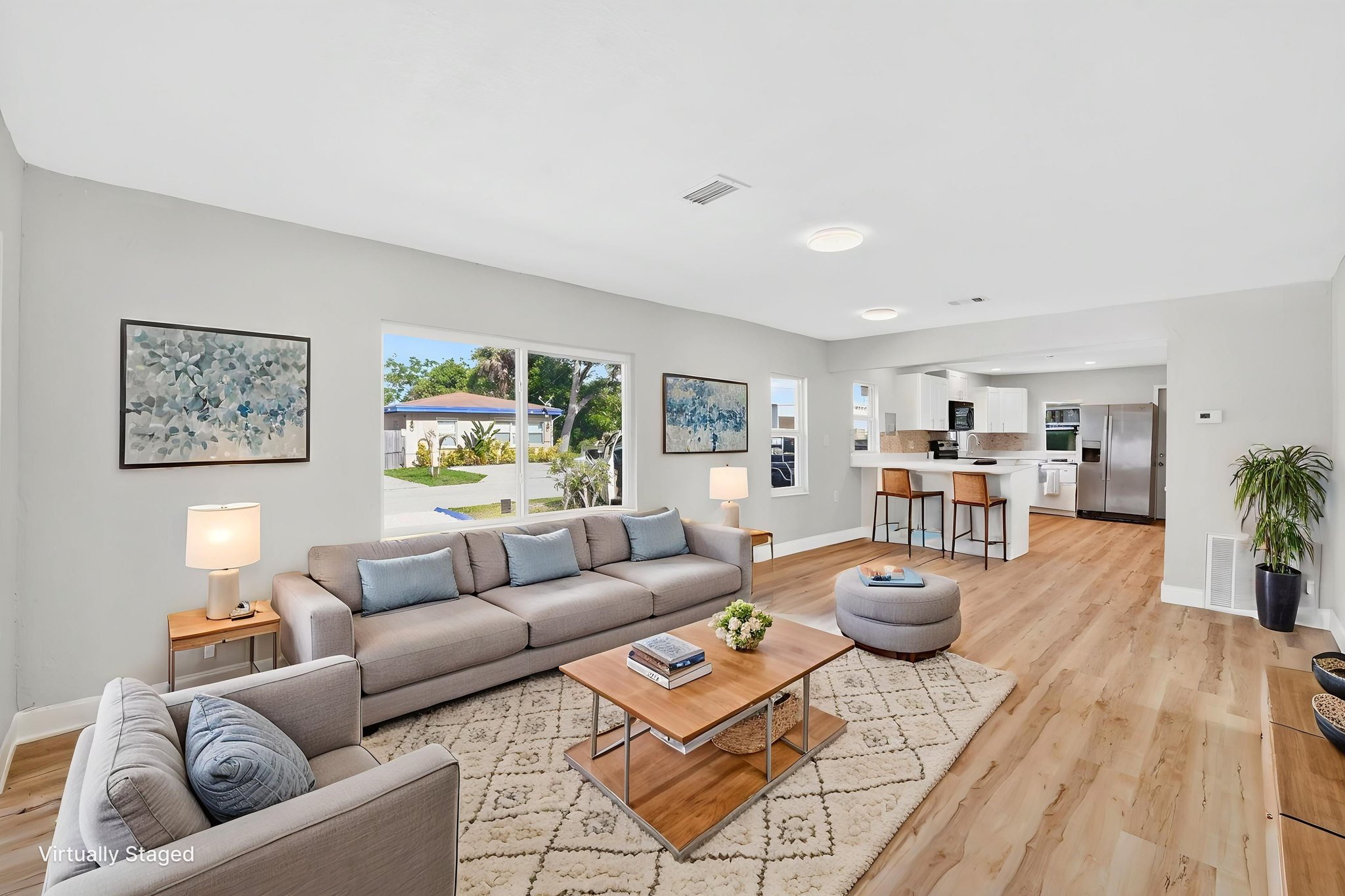 Living Area - Virtually staged