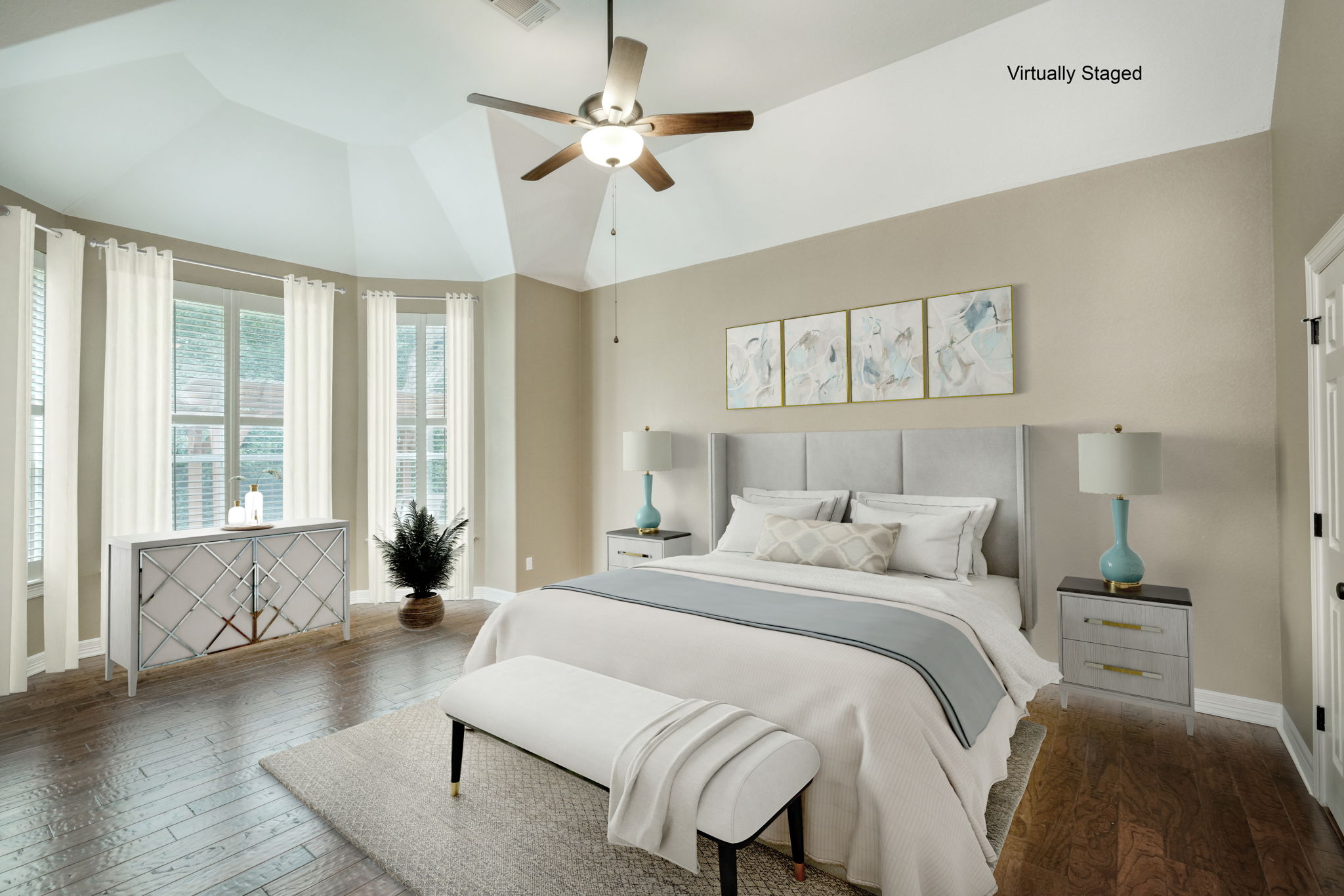 Primary Bedroom Virtually Staged