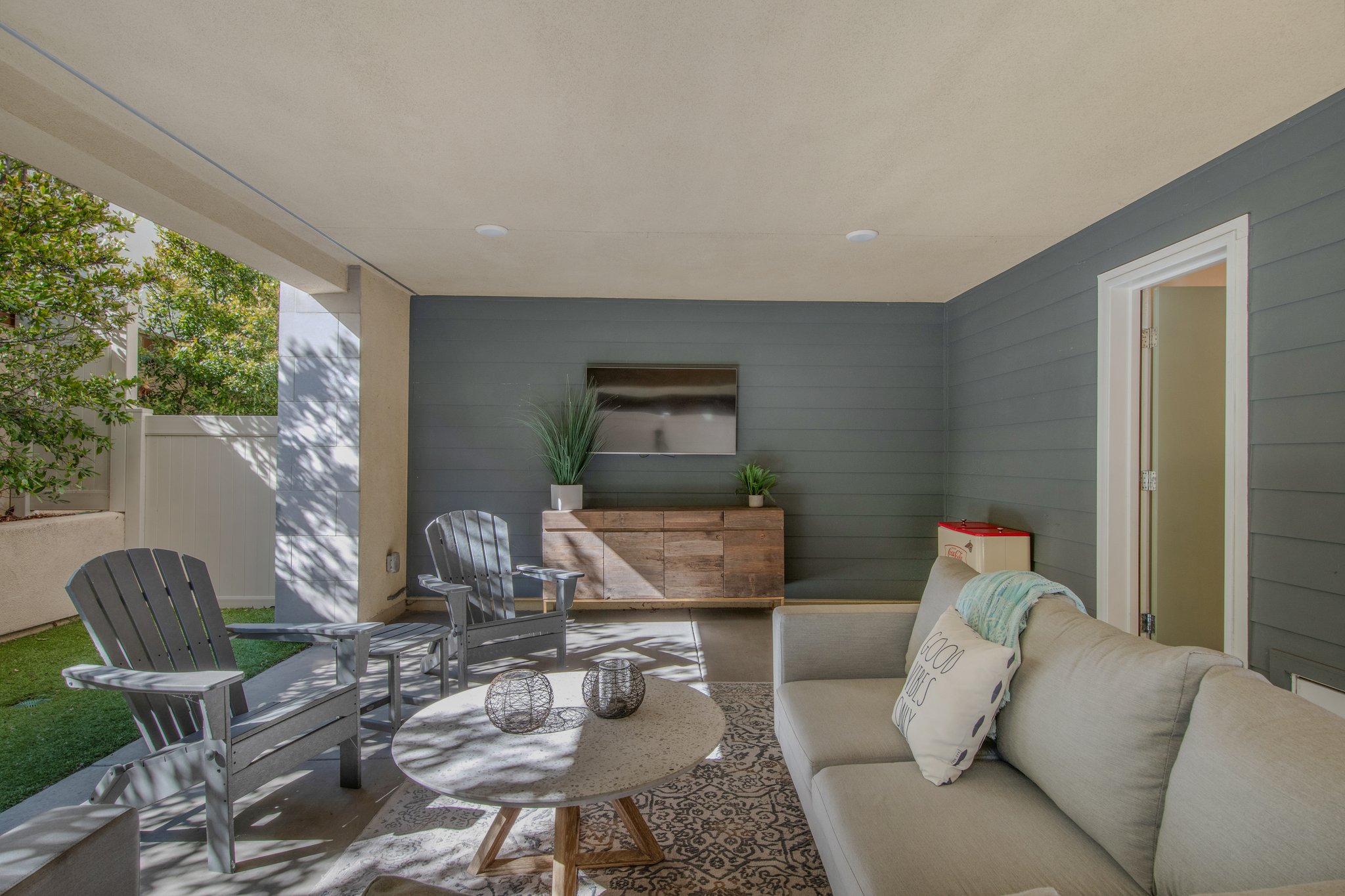 Outdoor Living Room on first level