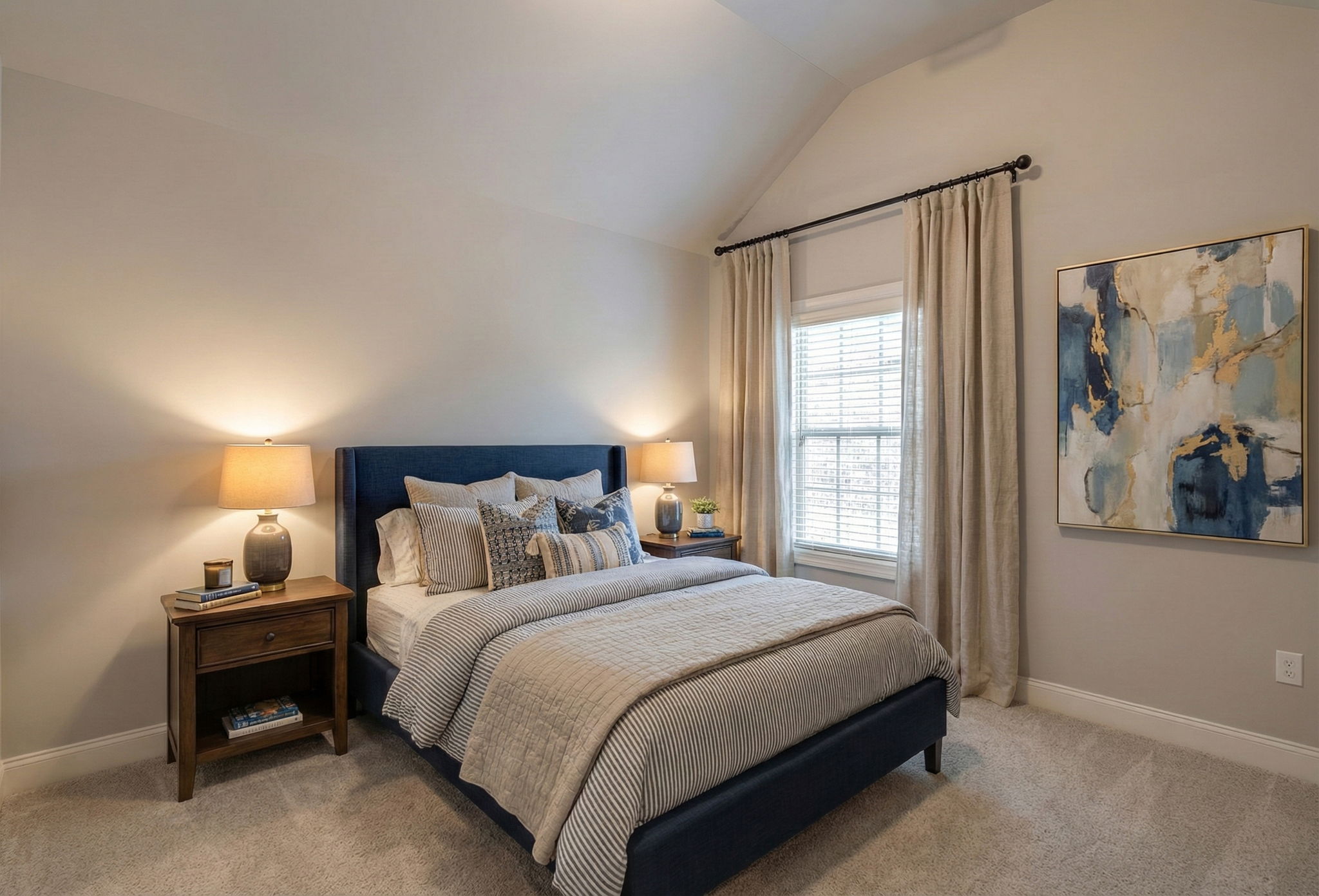 Bedroom #2 with valued ceiling (2nd FL)