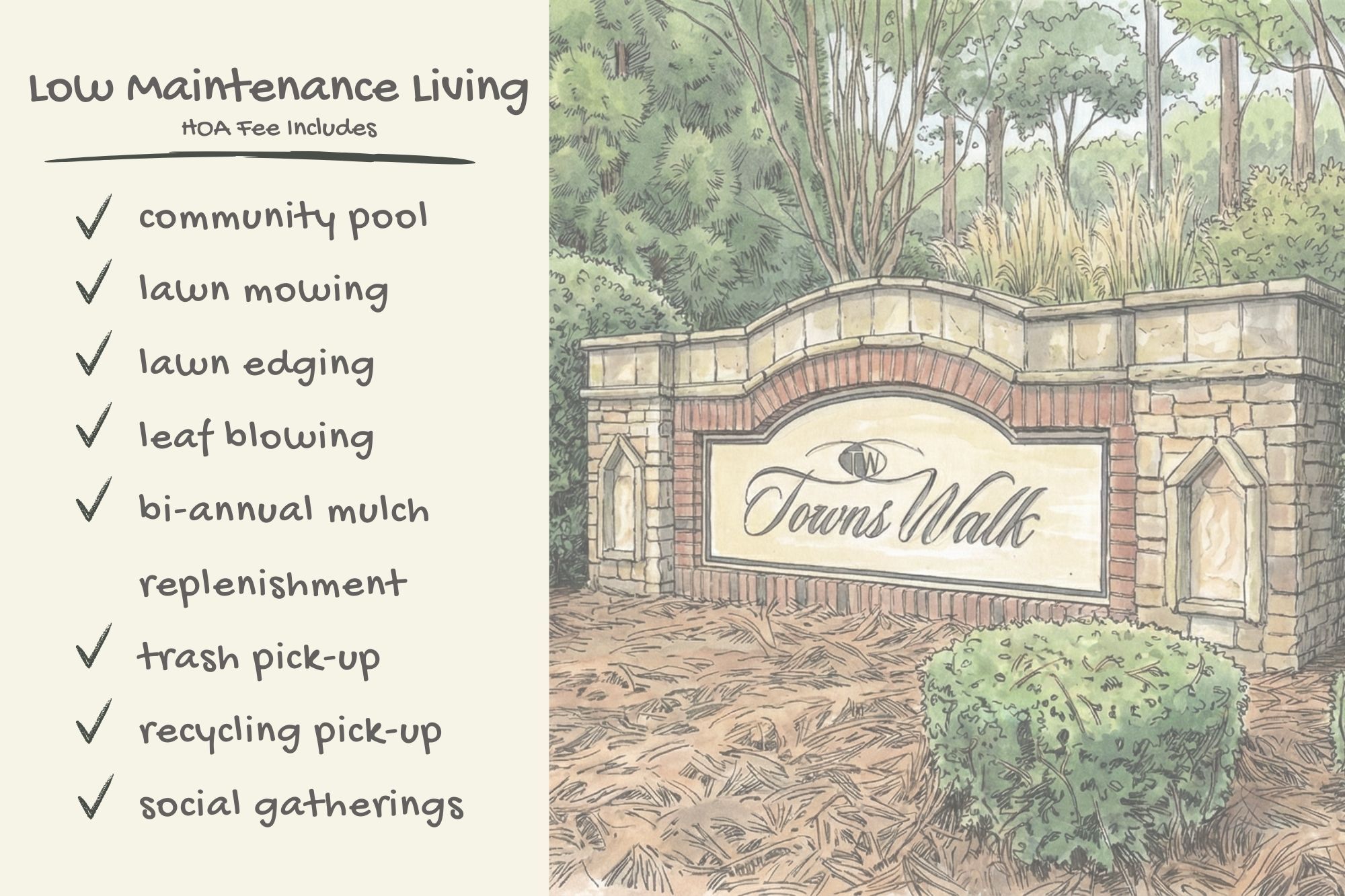 Low maintenance living