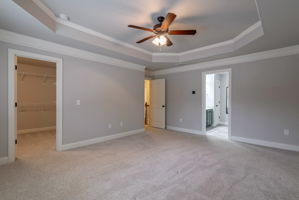 Primary Suite with tray ceiling