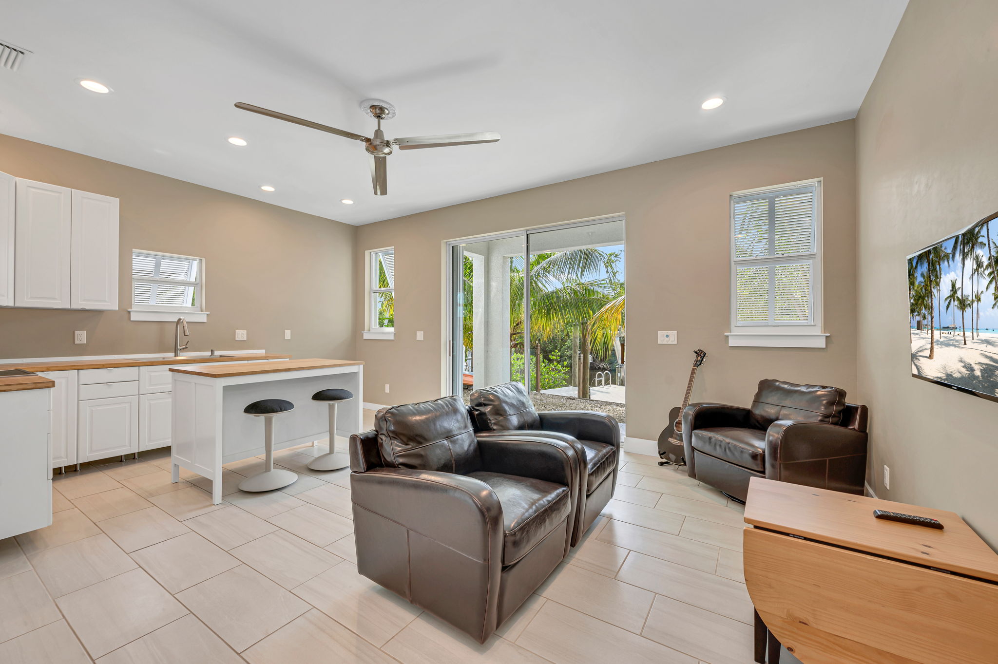 1st Floor Living Area Overlooking Canal - View 2