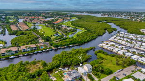 Aerial - Waterway to Naples Bay