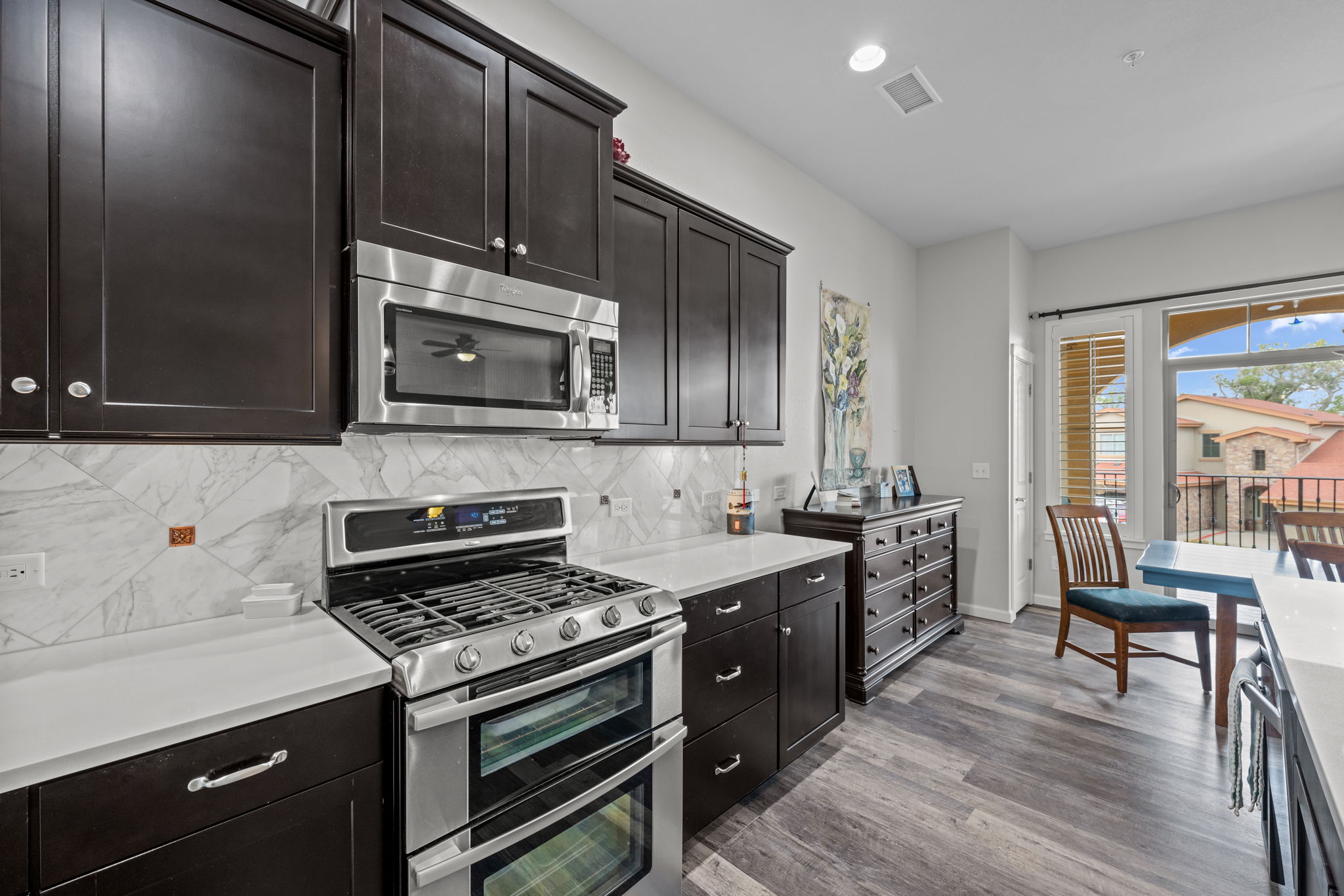 Stainless Steel Appliances, gas stove, double ovens