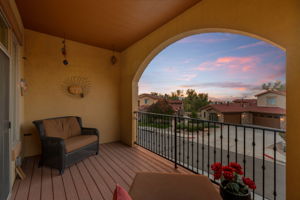 Enjoy beautiful sunsets from your private balcony