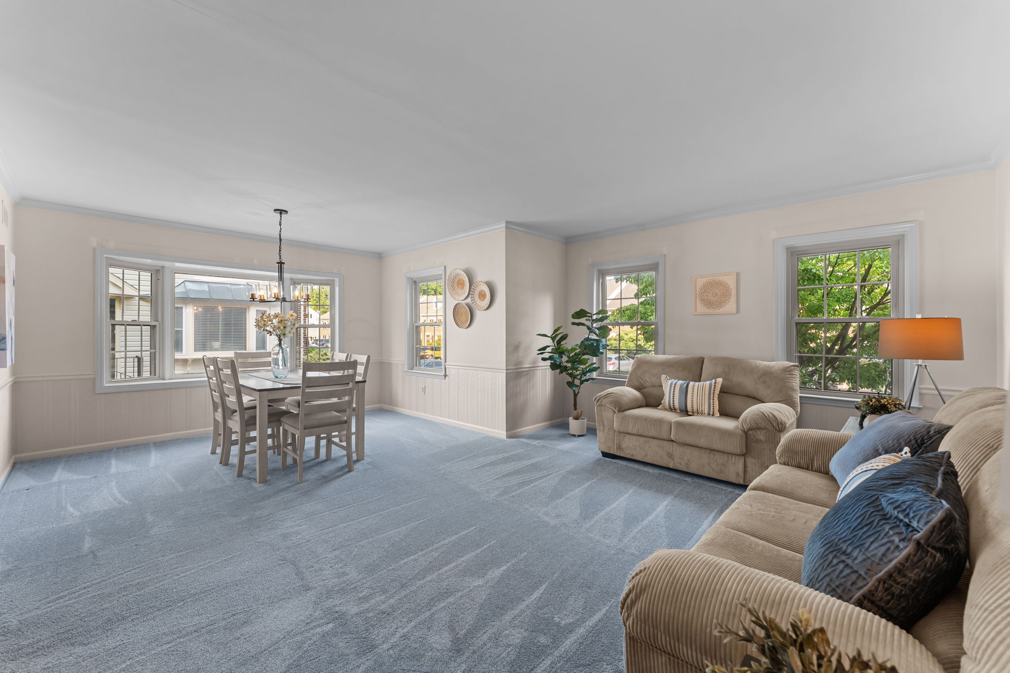 Living Room and Dining Room Combination