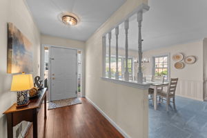 Foyer with Luxury Vinyl Plank Flooring