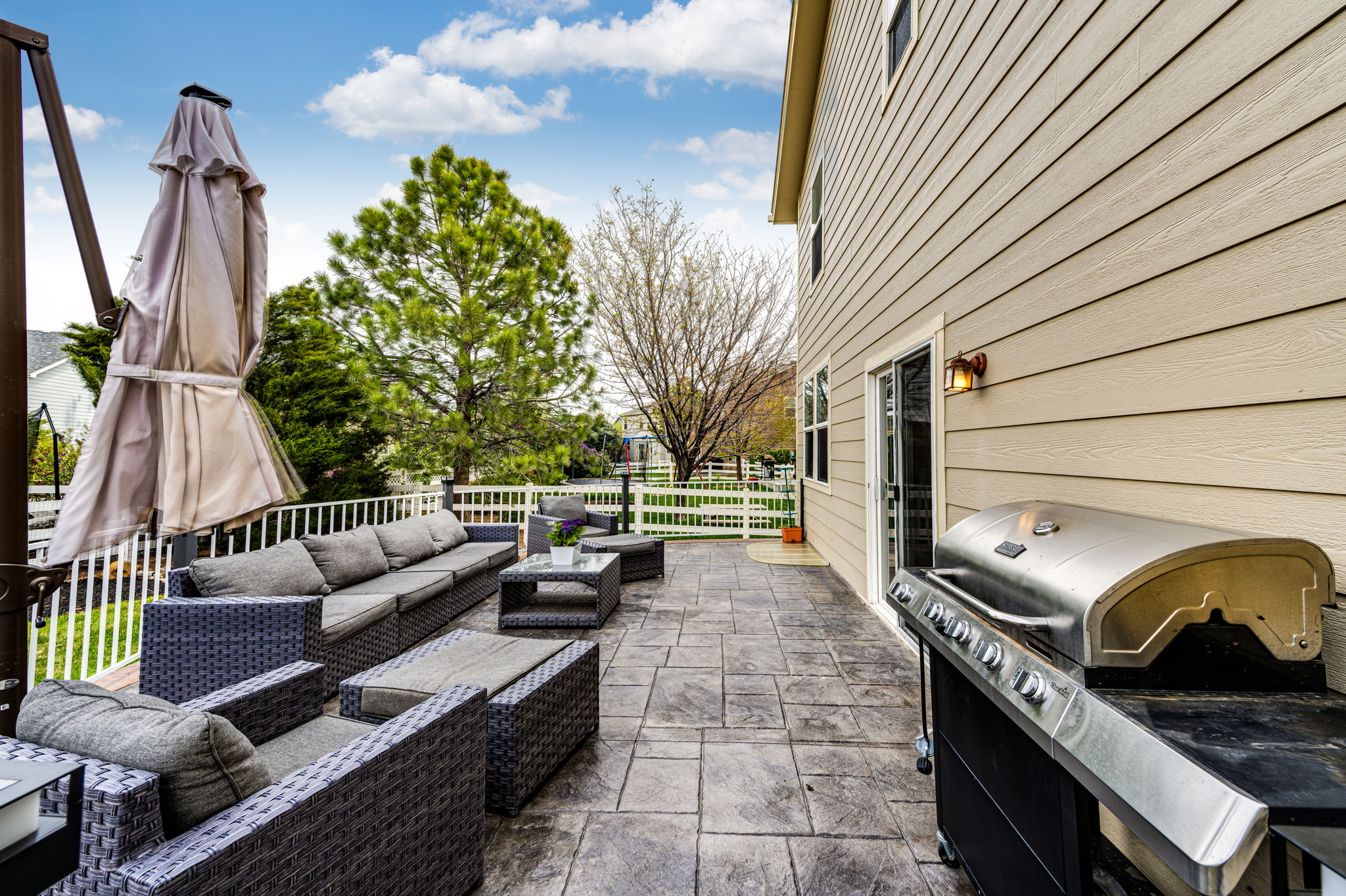 Backyard patio