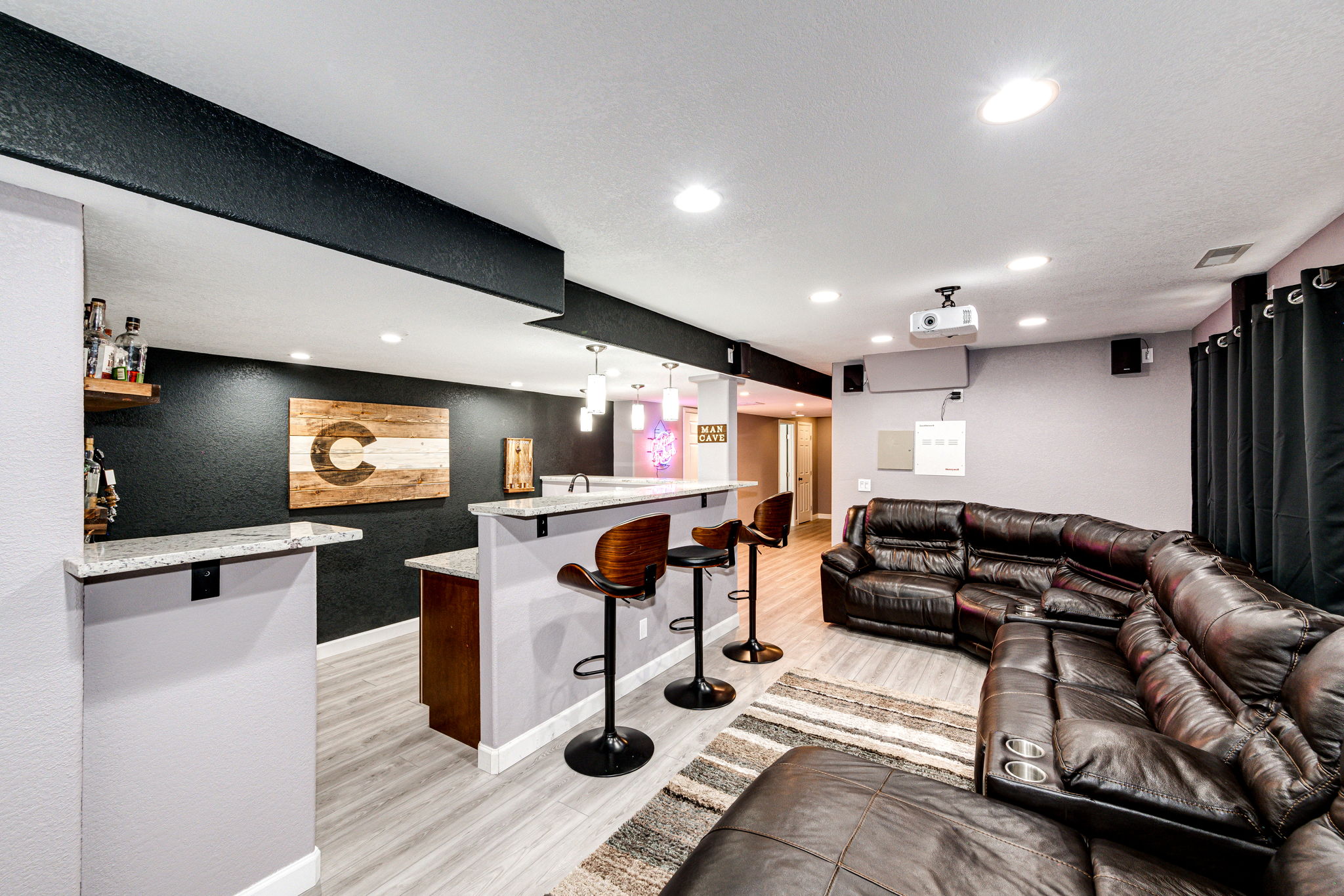 Super fun & fully finished basement!