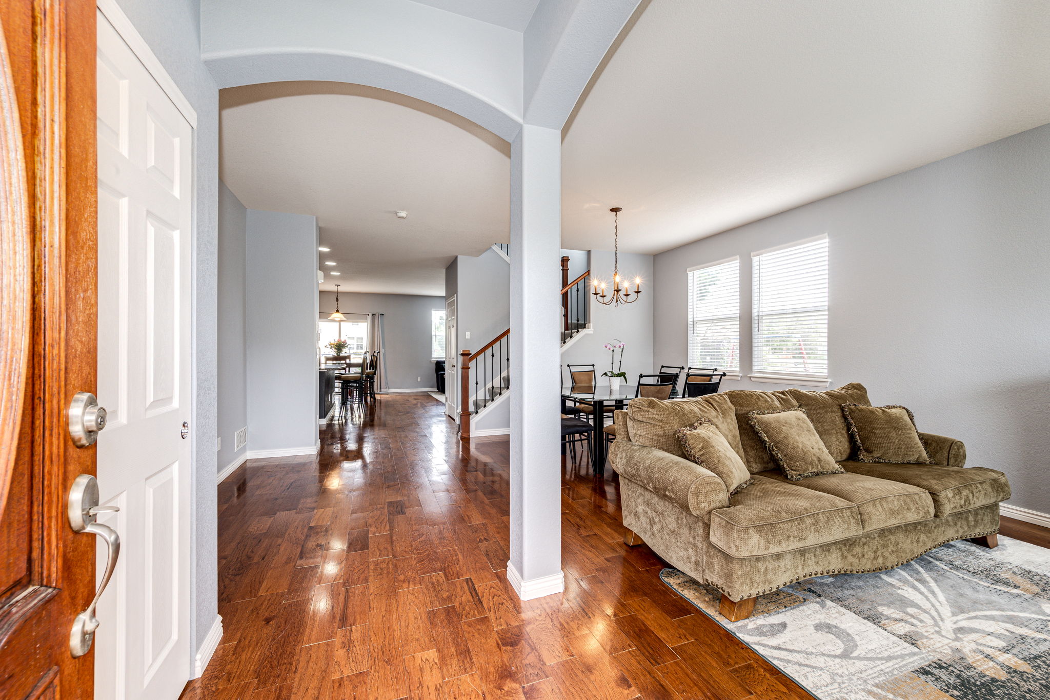 View as you enter with beautiful hardwood floors