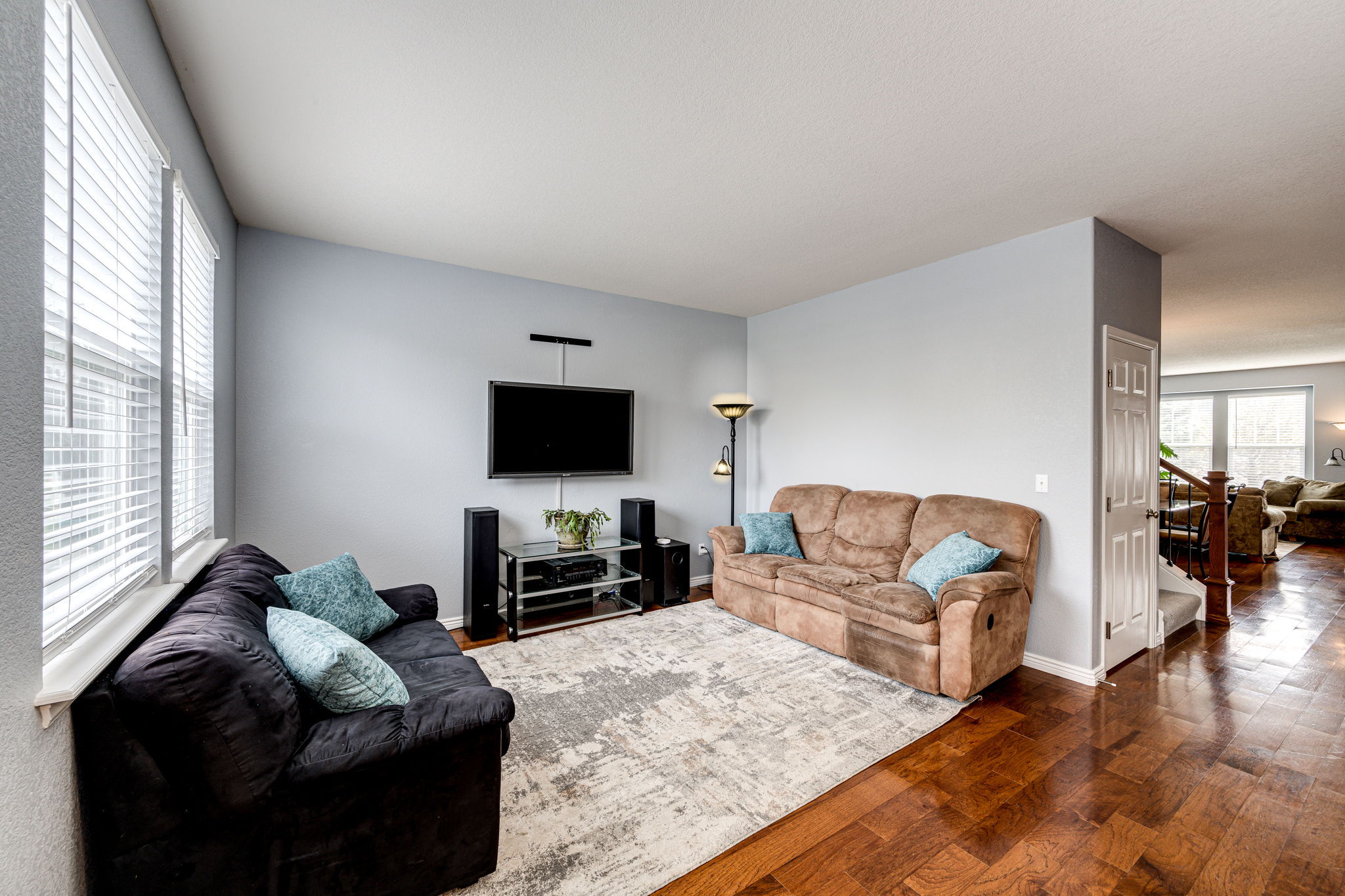 Family room off of the kitchen