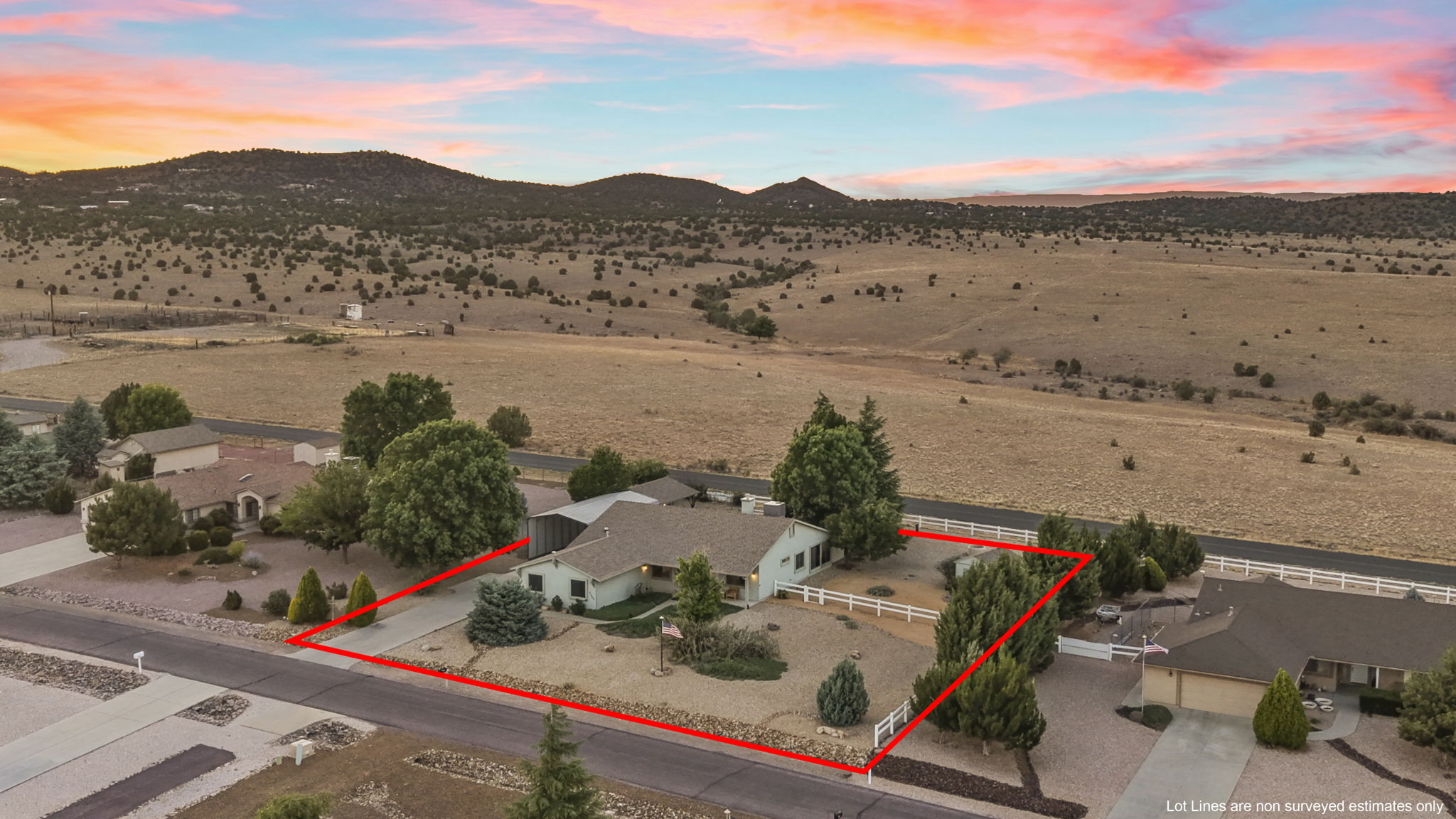 Aerial Front Lot Lines