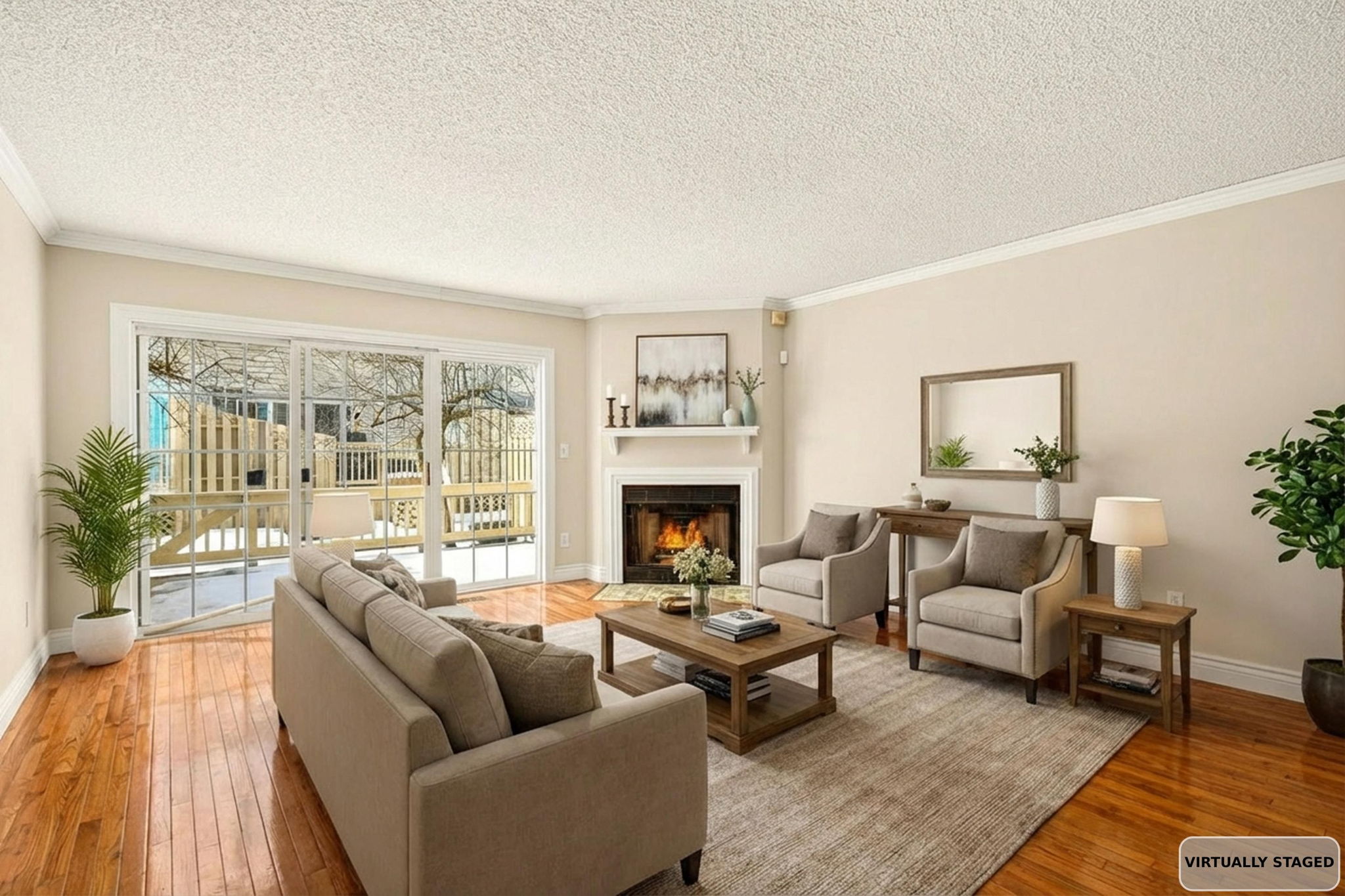 Living Room Virtually Staged