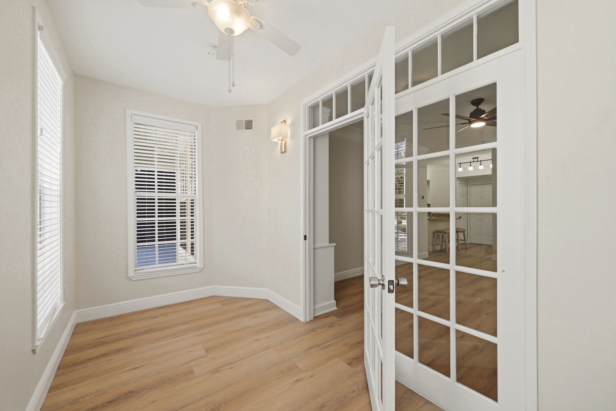French Doors in Den Area