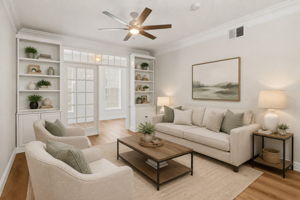 Living Room Virtually Staged