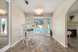 46 Dining Area Open Doors to Pool