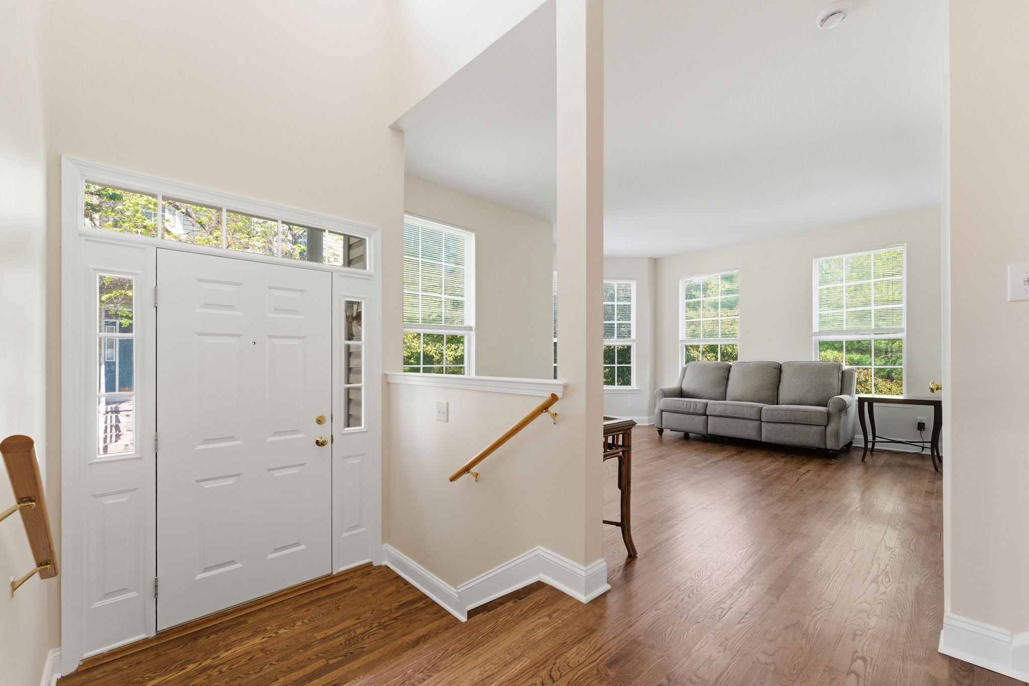 Two car garage with opener. Entry into the finished basement