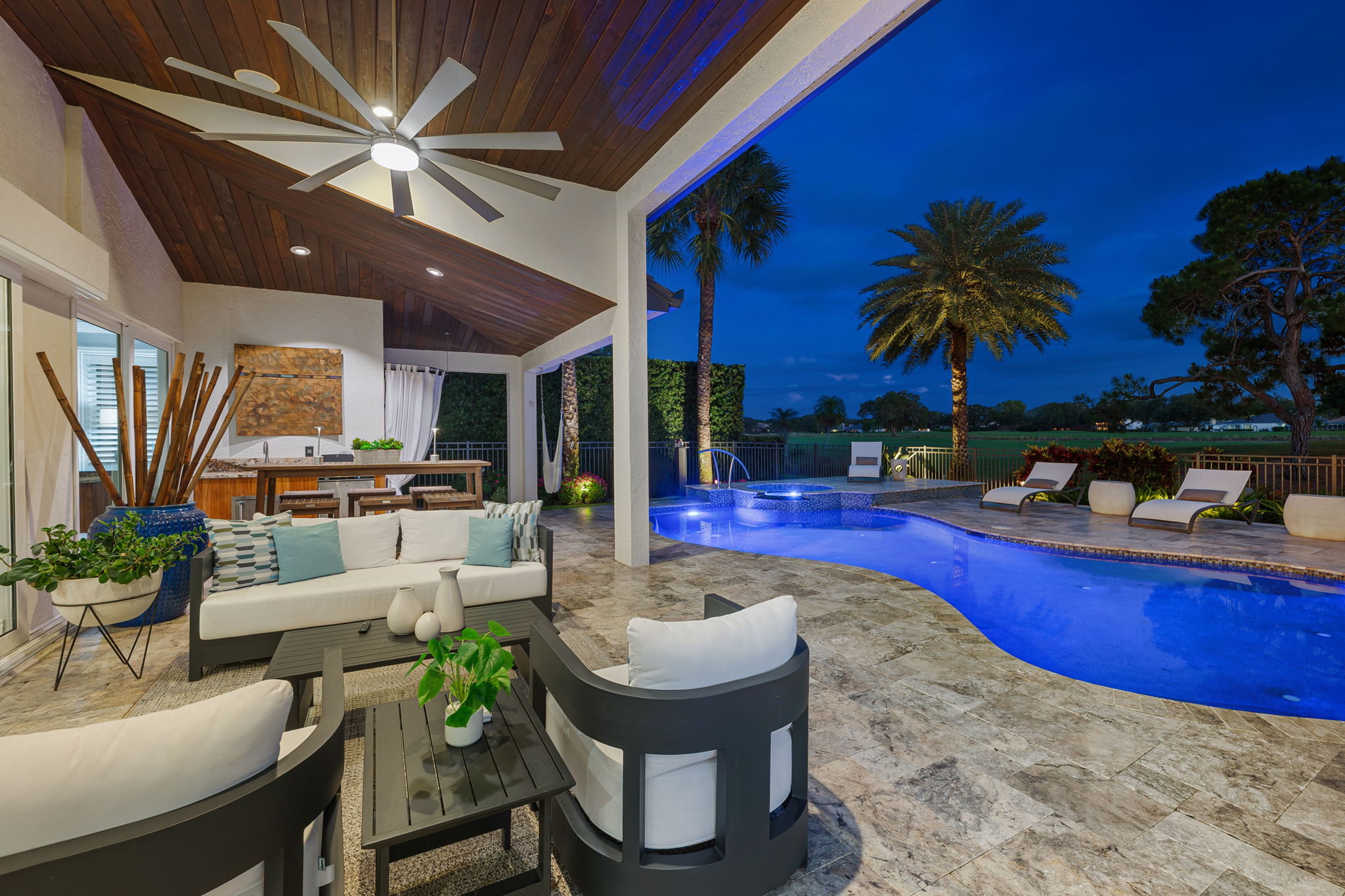 Outdoor Living - Pool - NIGHT