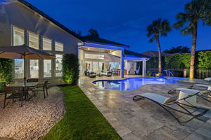 Rear Elevation - Pool - NIGHT