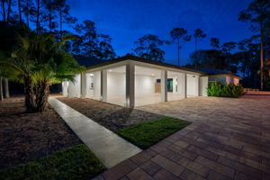 Side Elevation/3-Bay Carport - NIGHT