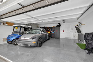Garage with Room for Two cars and a Golf Cart!