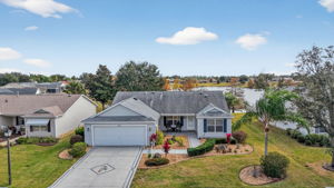 Aerial Front Elevation with Water Views