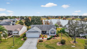 Aerial Front Elevation with Water Views